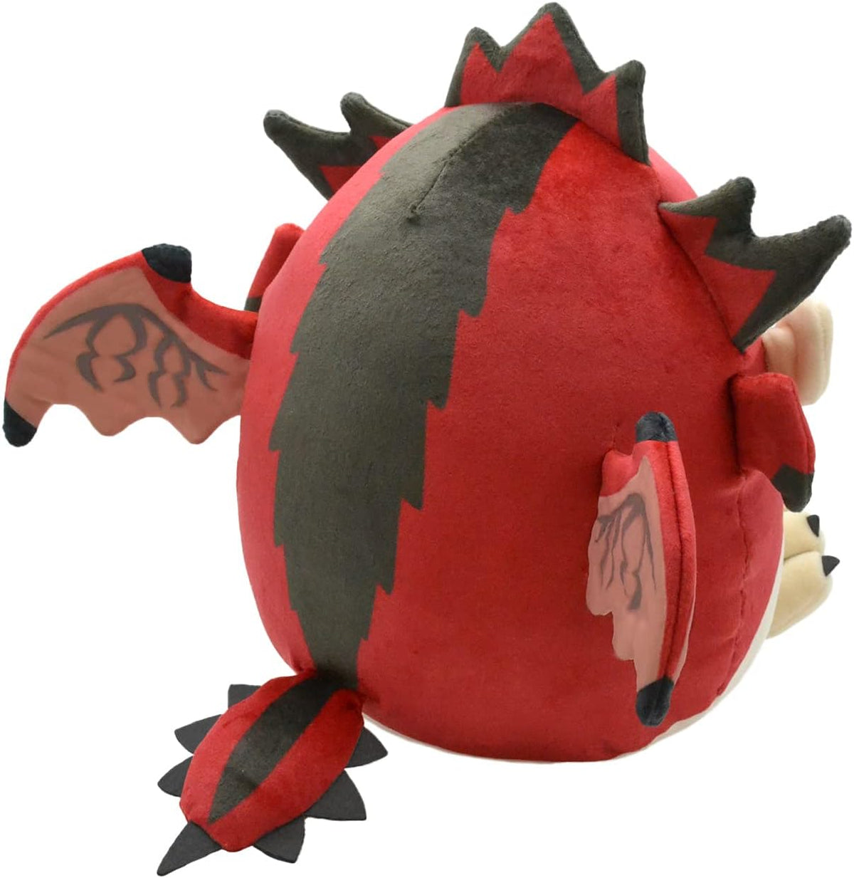 Monster-Hunter-Fluffy-Eggshaped-Plush-Rathalos-side-view