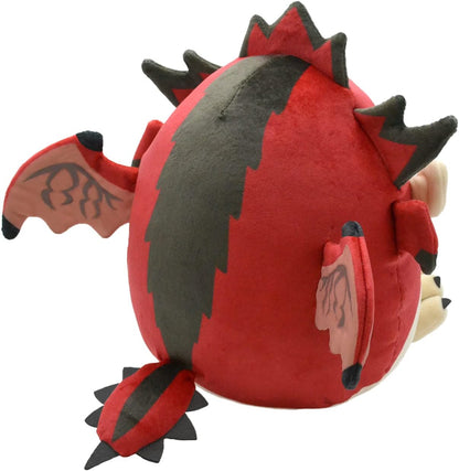 Monster-Hunter-Fluffy-Eggshaped-Plush-Rathalos-side-view