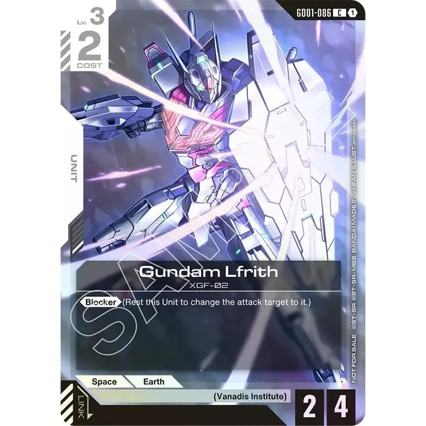 Gundam Card Card: Gundam Lfrith (Championship Participation Pack 01) - Gundam Promotional Cards (GCG-PR)