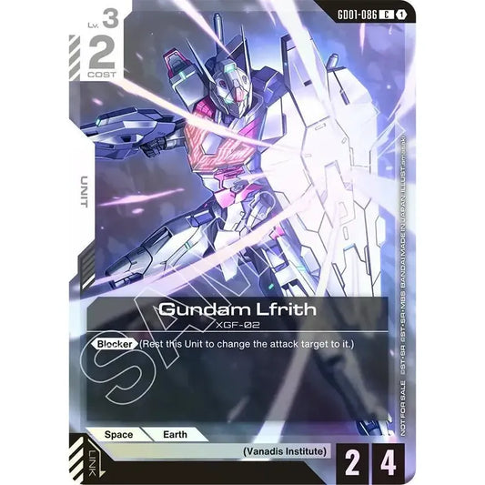 Gundam Card Card: Gundam Lfrith (Championship Participation Pack 01) - Gundam Promotional Cards (GCG-PR)