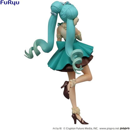 Detailed 170mm Hatsune Miku figure in chocolate mint design