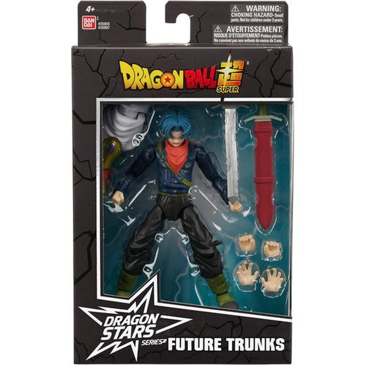 Bandai&#39;s 6.5-inch Future Trunks action figure with sword accessory