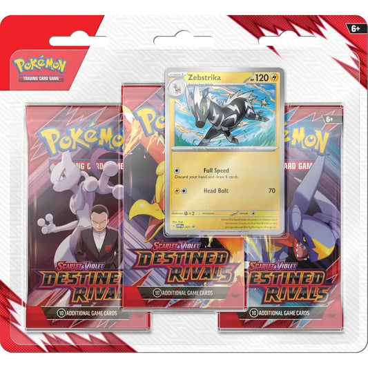 Front packaging of Pokémon TCG: Destined Rivals 3-Pack Blister with Kangaskhan promo