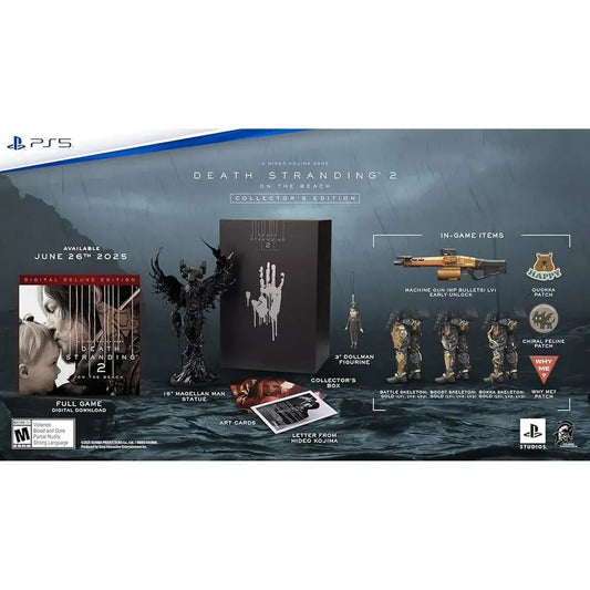 Death Stranding 2 Collector’s Edition PS5 – Full contents including statue, game download, and in-game bonuses