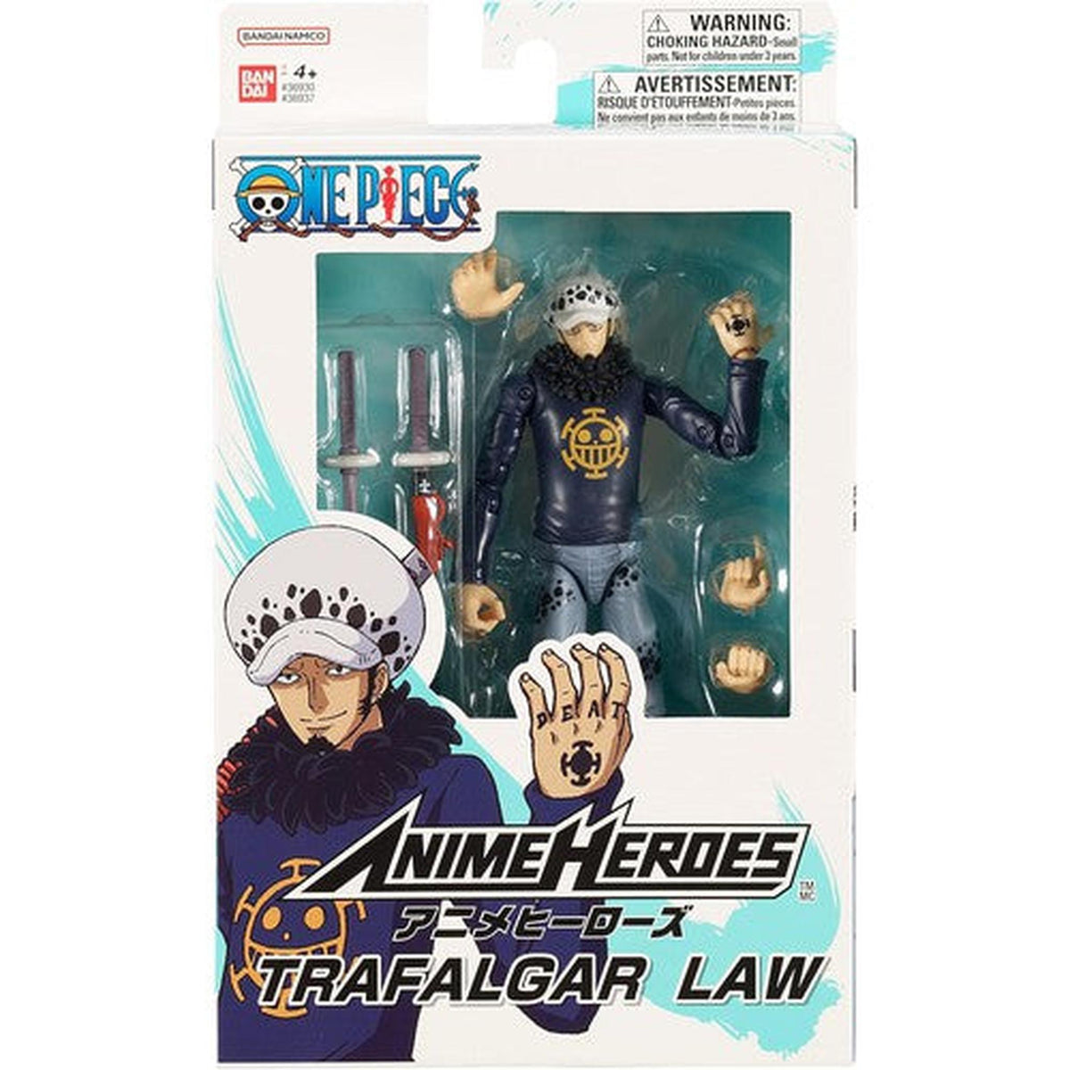 nime Heroes One Piece Trafalgar Law Action Figure in box