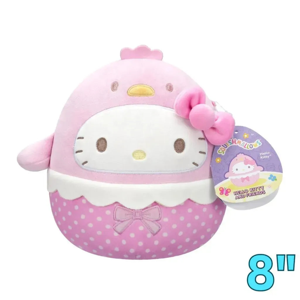 Squishmallows Easter Hello Kitty &amp; Friends – Hello Kitty Chick 8" Plush