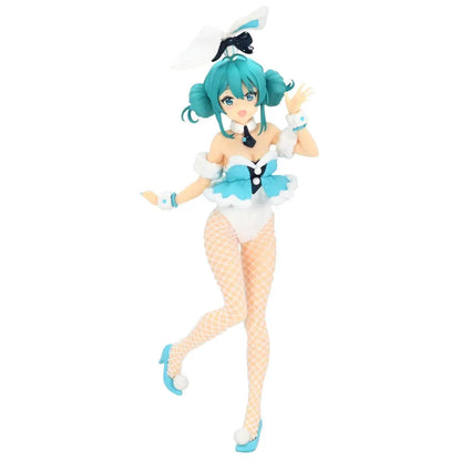 Elegant white bunny-themed Hatsune Miku figure, 28 cm tall