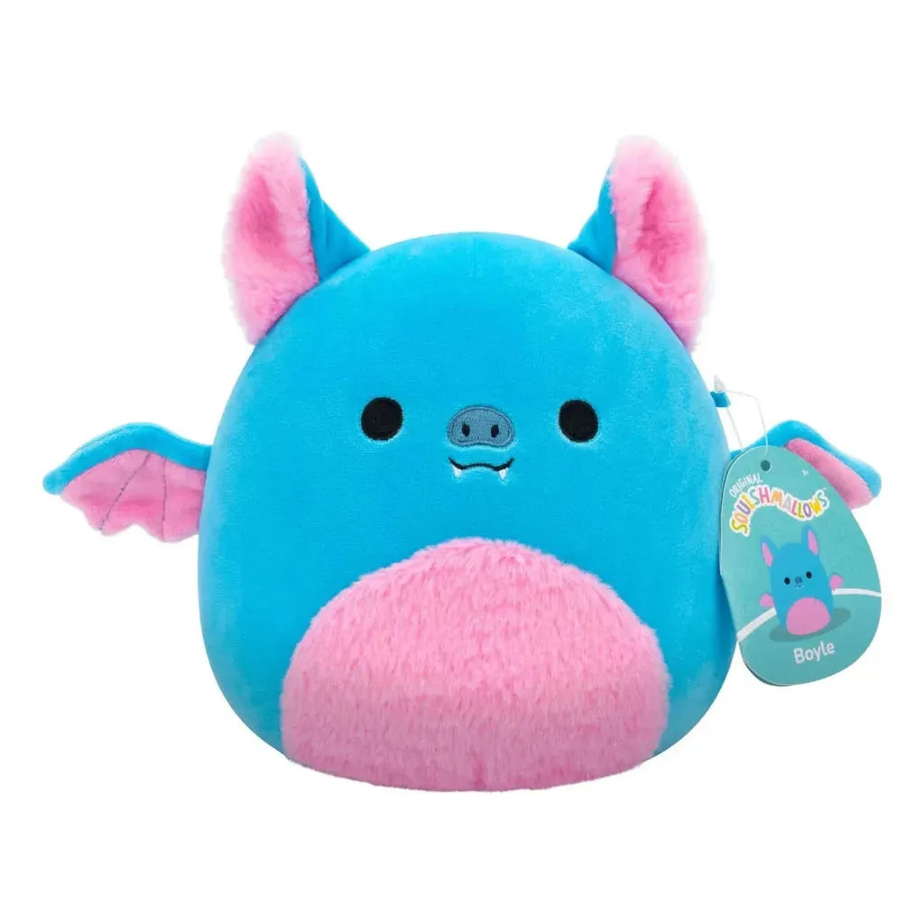 Squishmallow Boyle 7.5-inch (19 cm) blue and pink Bat plush
