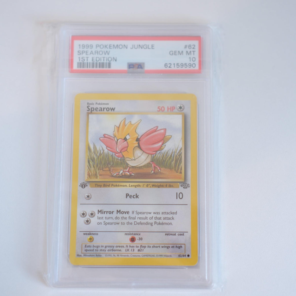 Pokémon - 1st Edition Spearow (PSA 10)