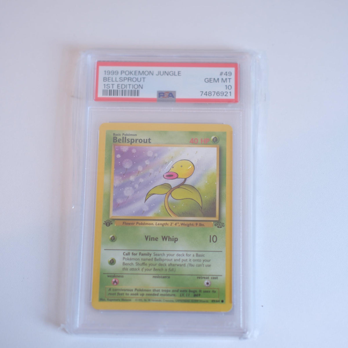 Pokémon - 1st Edition Bellsprout (PSA 10)