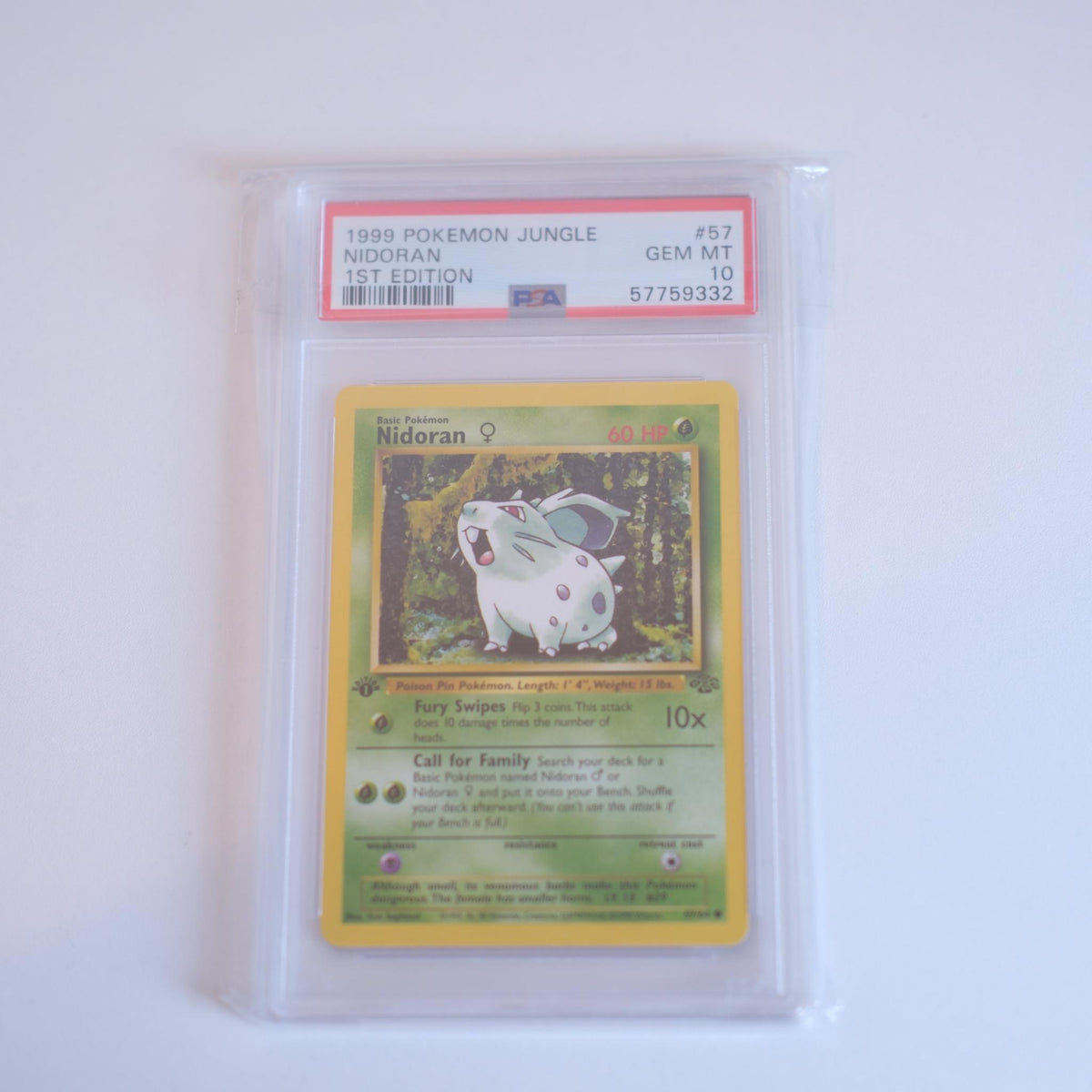 Pokémon - 1st Edition Nidoran Female (F) (PSA 10)