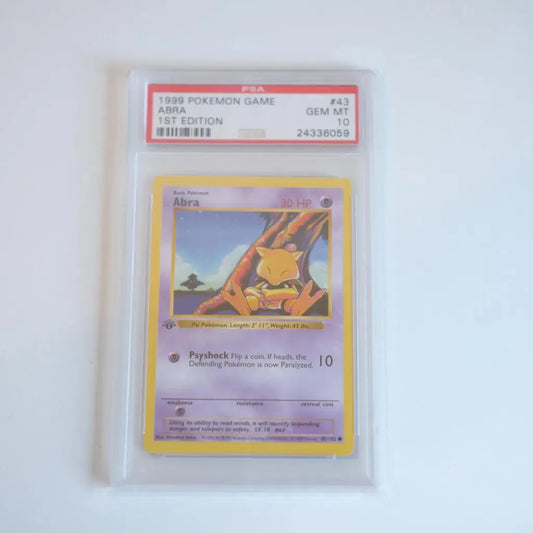Pokémon - 1st Edition Shadowless Abra (PSA 10)
