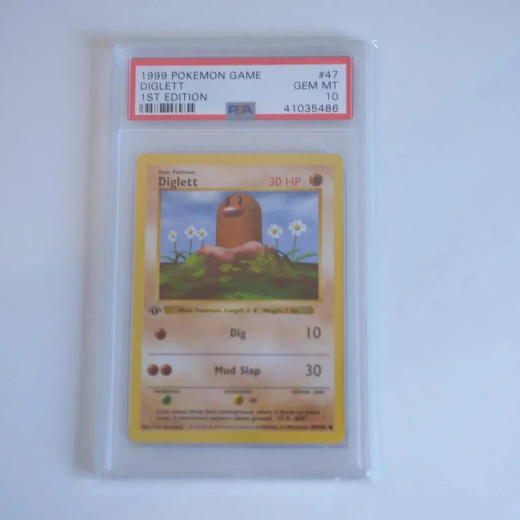 Pokémon - 1st Edition Shadowless Diglett (PSA 10)