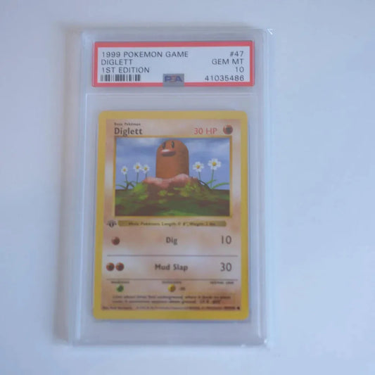 Pokémon - 1st Edition Shadowless Diglett (PSA 10)