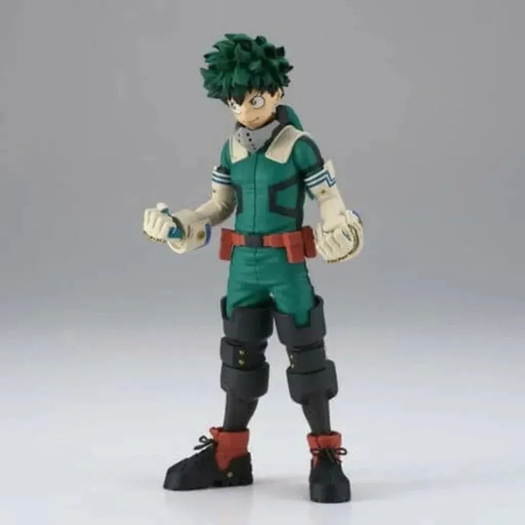 BanprestoFigureI need to work harder and harder so I can make this Quirk my own.
The anime series My Hero Academia follows the story of Izuku Midoriya, a person born with no uniqueMy Hero Academia Age of Heroes Deku Ver.2