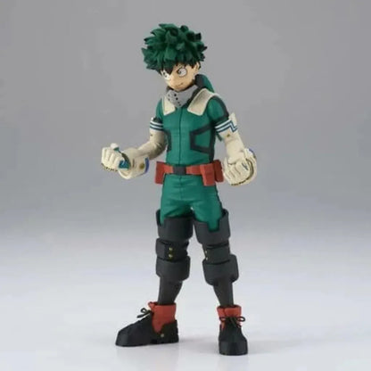BanprestoFigureI need to work harder and harder so I can make this Quirk my own.
The anime series My Hero Academia follows the story of Izuku Midoriya, a person born with no uniqueMy Hero Academia Age of Heroes Deku Ver.2