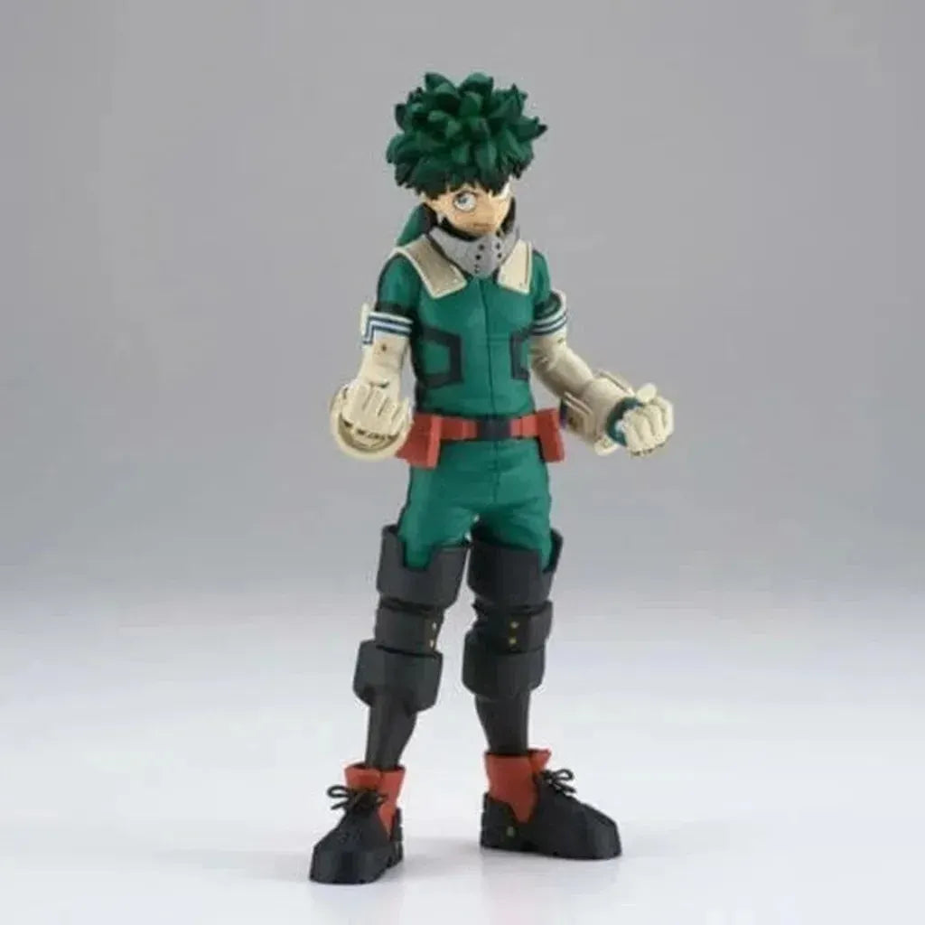 BanprestoFigureI need to work harder and harder so I can make this Quirk my own.
The anime series My Hero Academia follows the story of Izuku Midoriya, a person born with no uniqueMy Hero Academia Age of Heroes Deku Ver.2