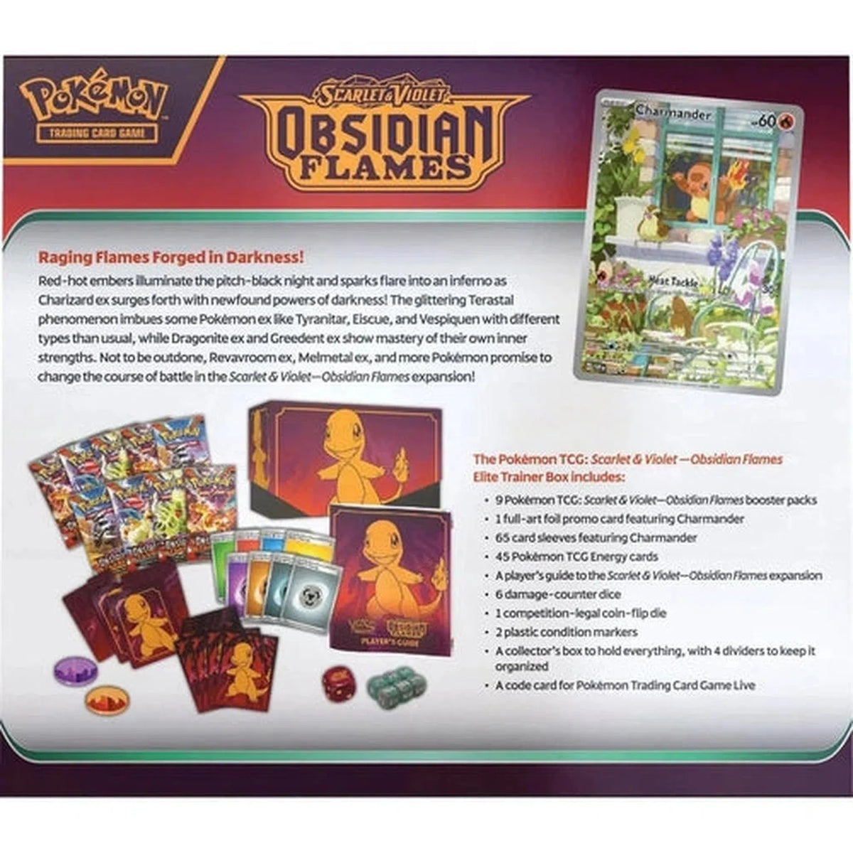 POKÉMON TCG Scarlet &amp; Violet 3: Obsidian Flames Elite Trainer Box (ETB)
