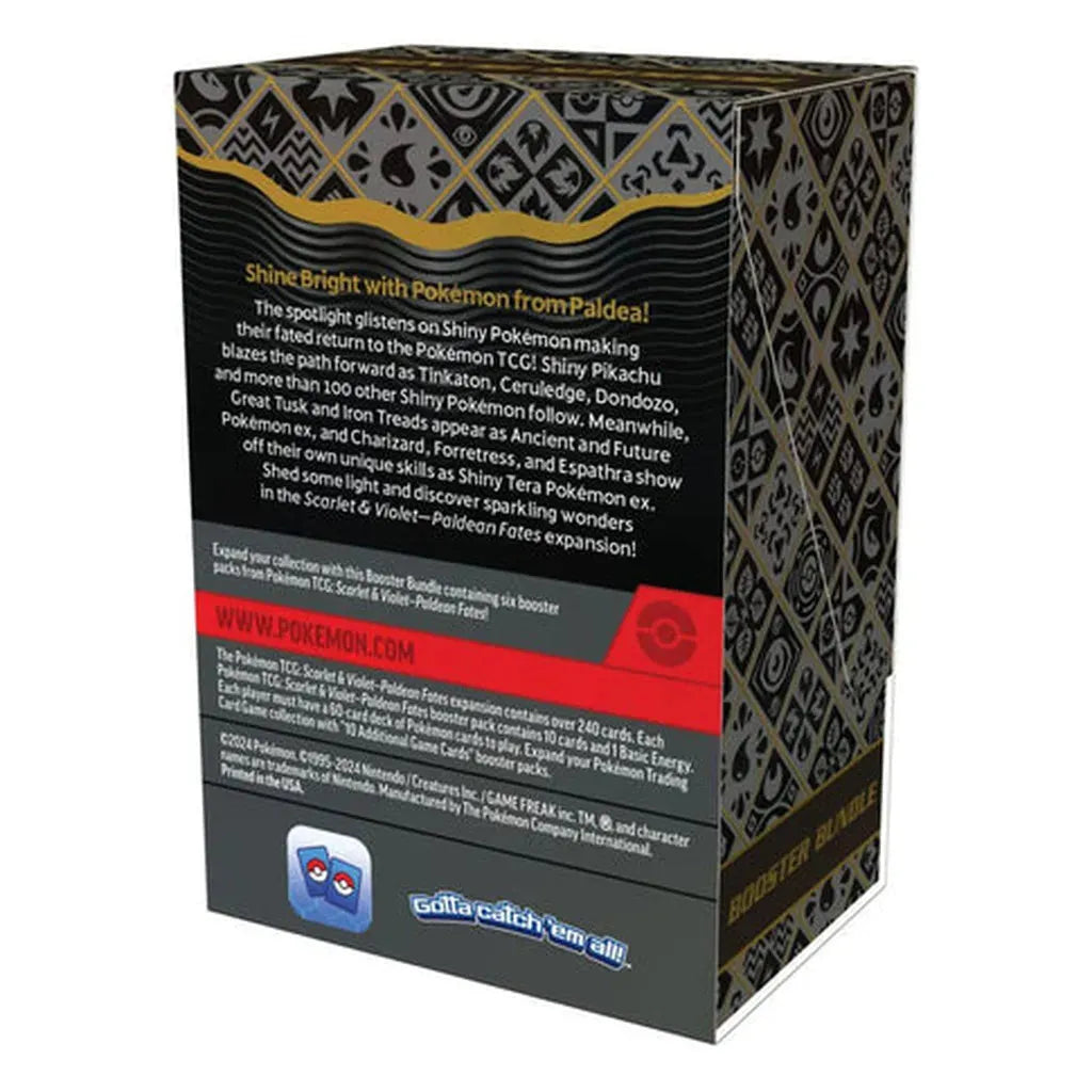 Paldean Fates Booster Pack Box Pokémon Trading Card Game
