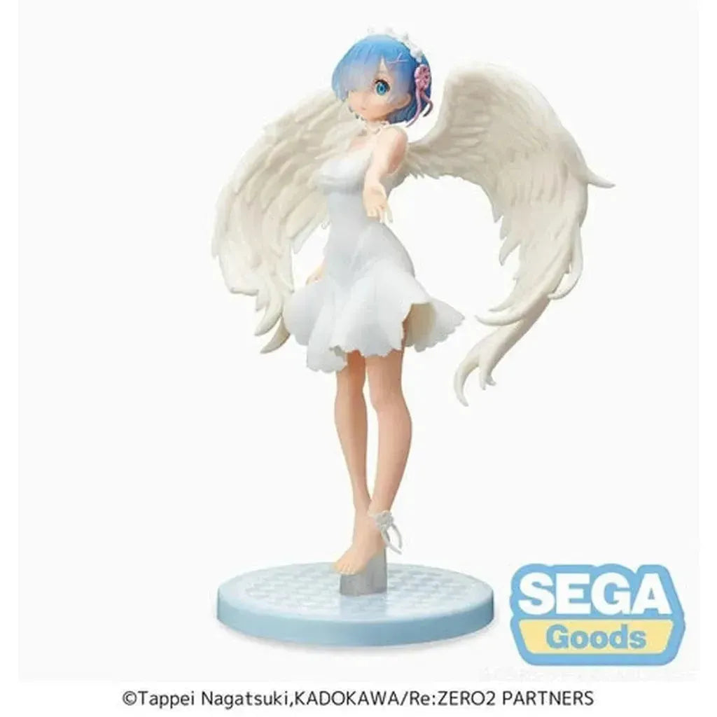Re:Zero Starting Life in Another World - Rem Demon Angel Version Super Premium Statue-Figure-Sega-