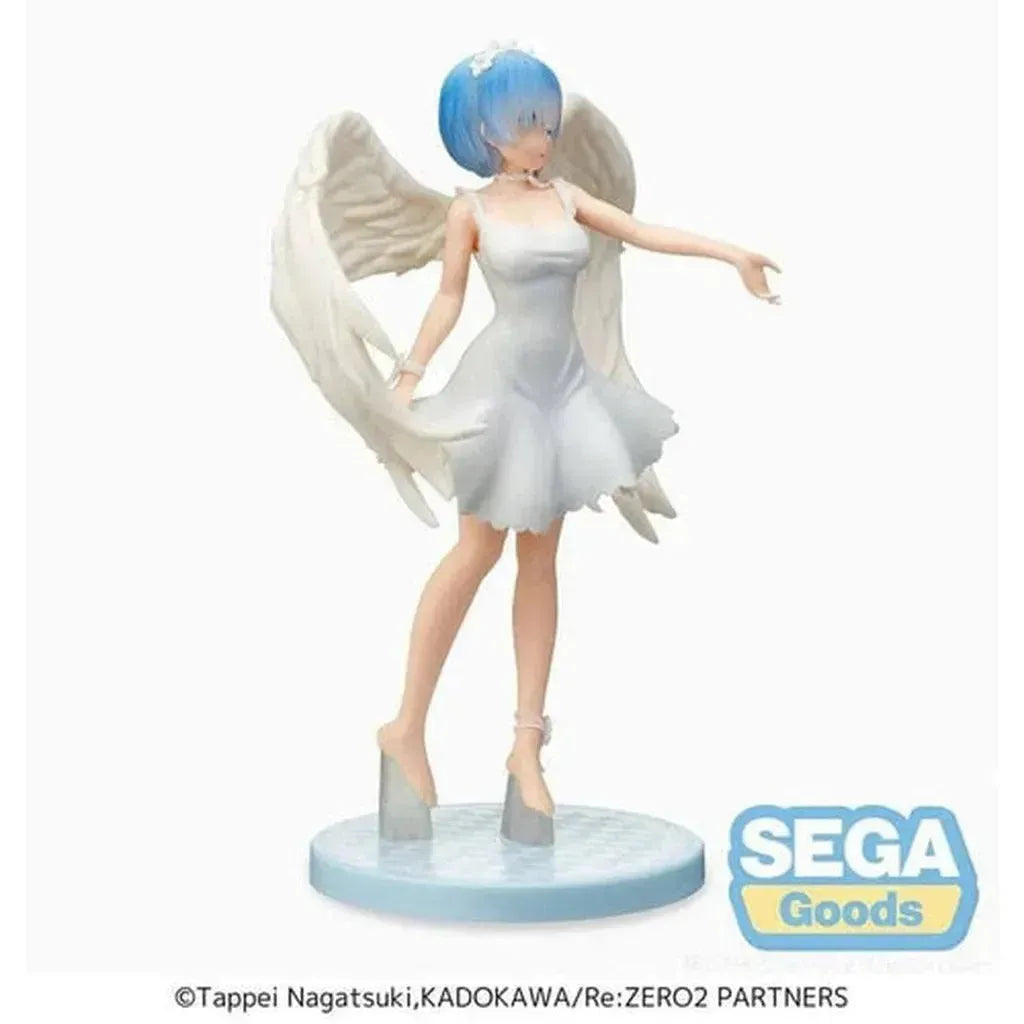 Re:Zero Starting Life in Another World - Rem Demon Angel Version Super Premium Statue-Figure-Sega-