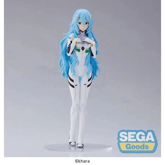 Evangelion: 3.0+1.0 Thrice Upon a Time - Rei Ayanami Long Hair Version Super Premium Statue