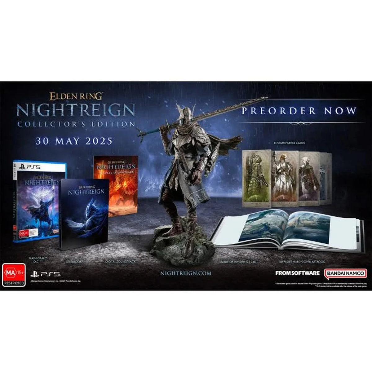 Elden Ring NIGHTREIGN Collector’s Edition Artbook &amp; Soundtrack