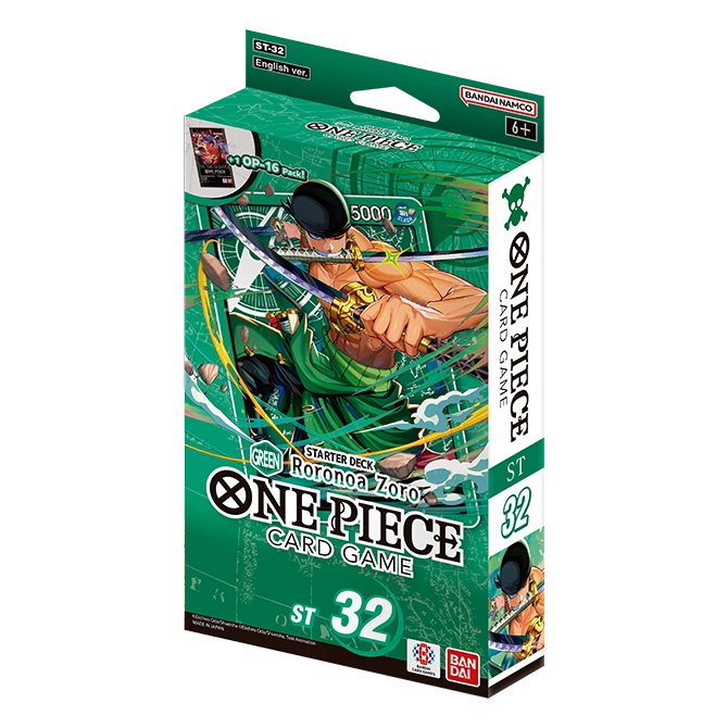 One Piece Card Game: Starter Deck – Roronoa Zoro [ST-32] - Trading Card Game