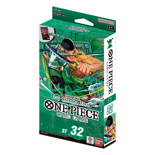 One Piece Card Game: Starter Deck – Roronoa Zoro [ST-32] - Trading Card Game