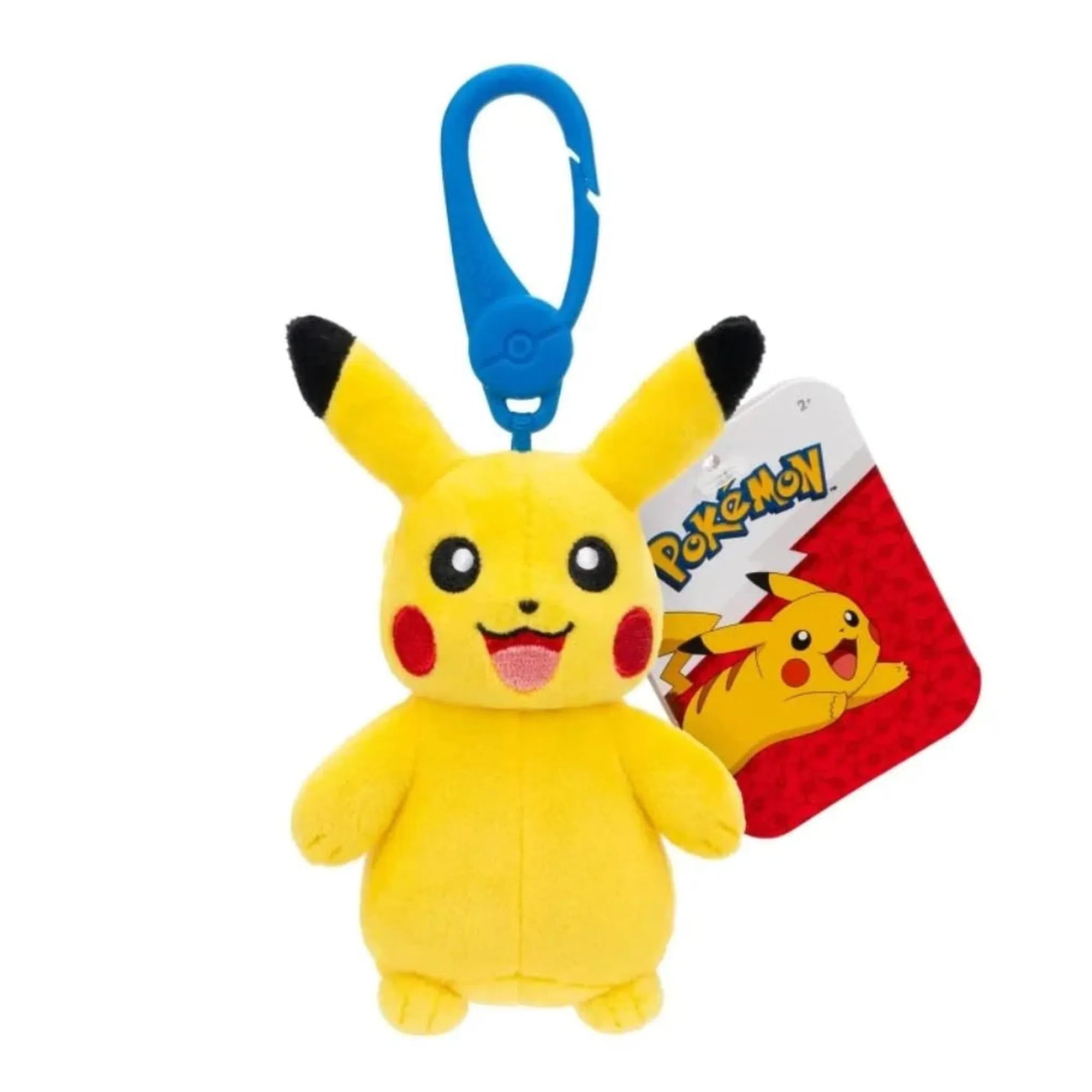 Pokémon Pikachu 3.5 Inch Clip-On Plush Keychain