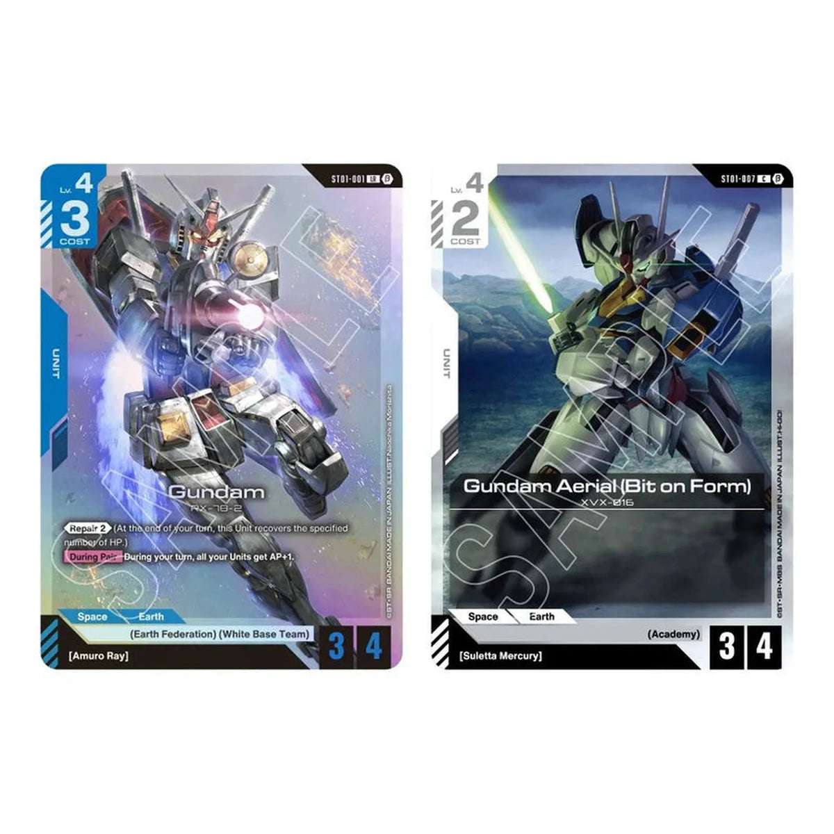 Heroic Beginnings Gundam Deck Featuring Gundam &amp; Gundam Aerial