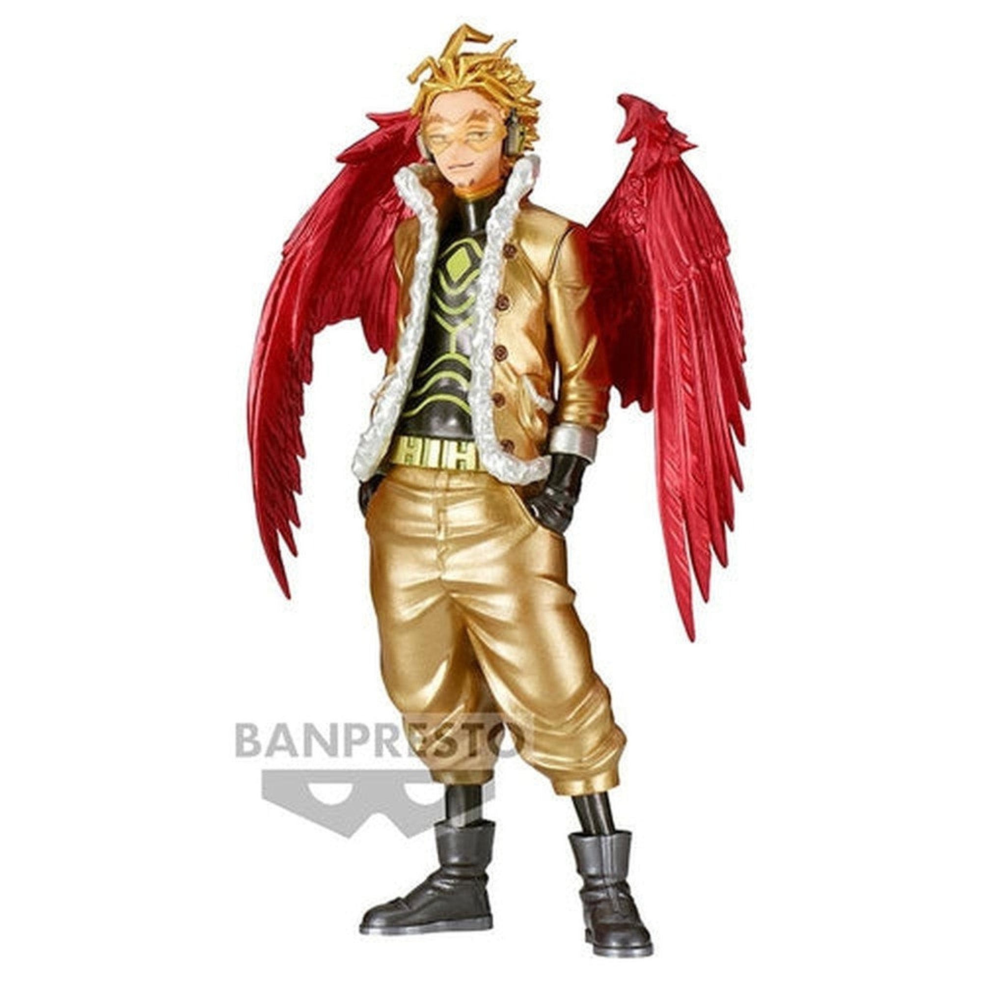 BanprestoFigureIf dirtying my hands can somehow bring everyone peace of mind, I'll gladly take on this task.
The anime series My Hero Academia follows the story of Izuku Midoriya, My Hero Academia – Age of Heroes Hawks