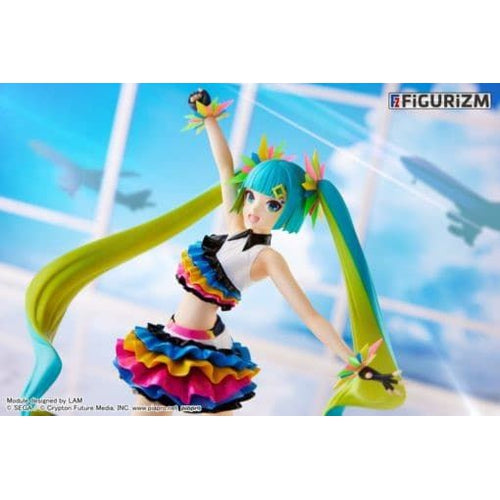 Hatsune Miku Catch the Wave Version Project Diva Mega39&#39;s FiGURiZM Statue-Figure-Sega-