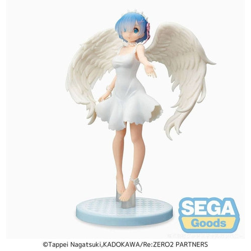 Re:Zero Starting Life in Another World - Rem Demon Angel Version Super Premium Statue-Figure-Sega-