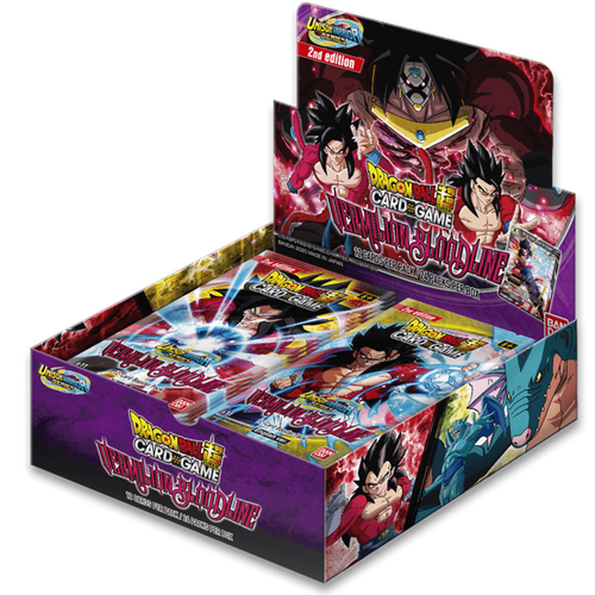 Dragon Ball Super Card Game UW2 Booster Display Vermilion Bloodline second edition-TCG-Bandai-Booster Box-