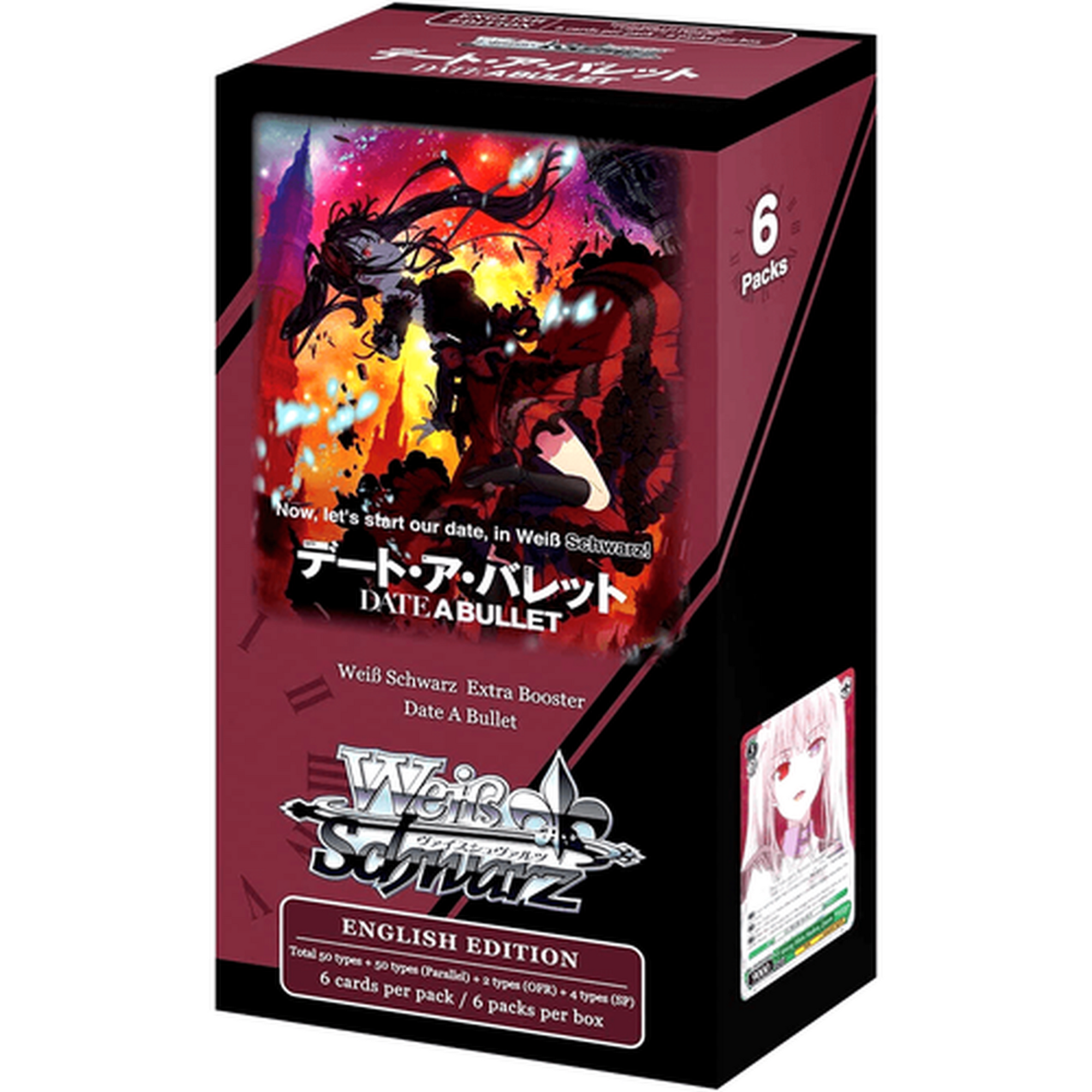 Weiss Schwarz - Date A Bullet Extra Booster Box (6 Packs) - Trading Card Game-TCG-Weiss Schwarz-